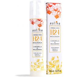 Crema Viso H24 Biologica Camomilla e Melograno Acido ialuronico e vitamina C ed E
